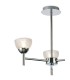 Ceiling 3 Light G9 Ceiling Pendant, Semi Ceiling, Polished Chrome with Clear Prismatic Glass - 6