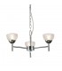 Ceiling 3 Light G9 Ceiling Pendant, Semi Ceiling, Polished Chrome with Clear Prismatic Glass - 8
