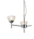 Ceiling 3 Light G9 Ceiling Pendant, Semi Ceiling, Polished Chrome with Clear Prismatic Glass - 9