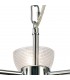 Ceiling 3 Light G9 Ceiling Pendant, Semi Ceiling, Polished Chrome with Clear Prismatic Glass - 10