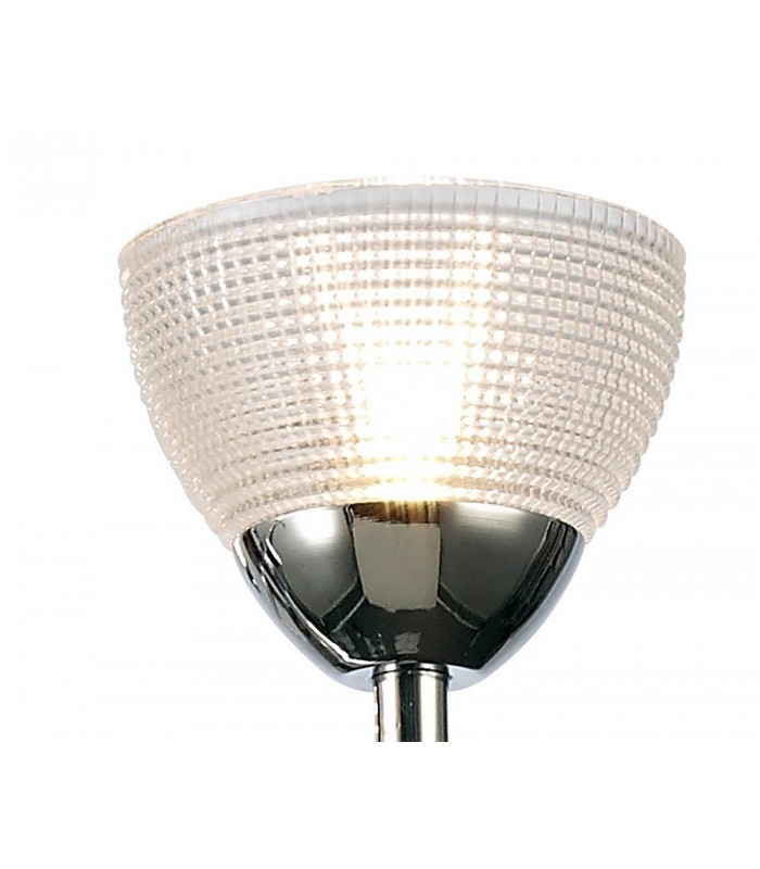 Ceiling 3 Light G9 Ceiling Pendant, Semi Ceiling, Polished Chrome with Clear Prismatic Glass - 13