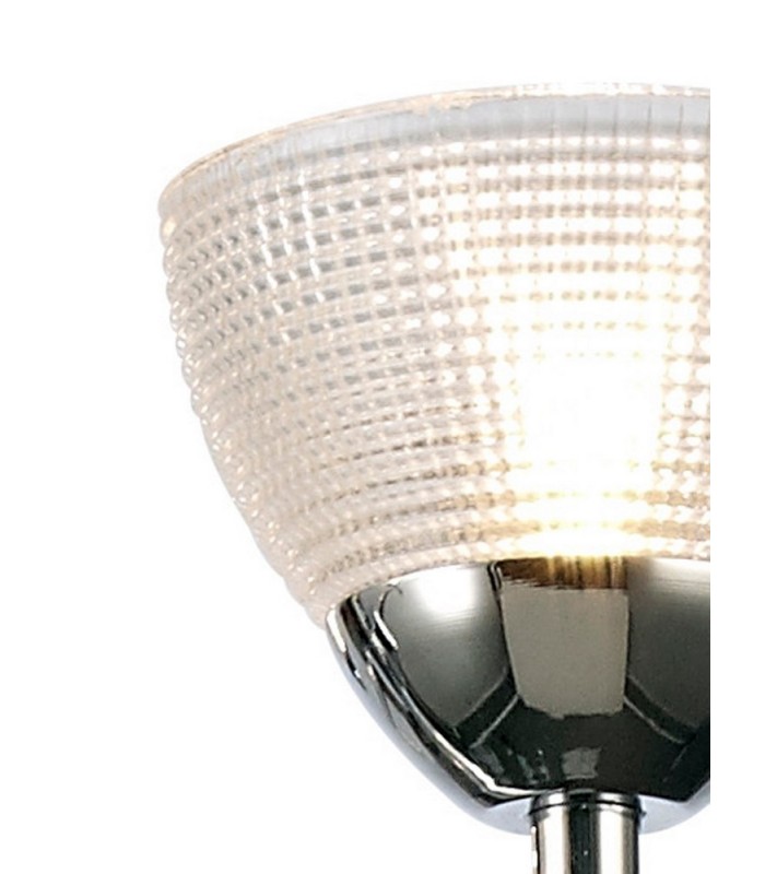 Ceiling 3 Light G9 Ceiling Pendant, Semi Ceiling, Polished Chrome with Clear Prismatic Glass - 14