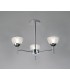 Ceiling 3 Light G9 Ceiling Pendant, Semi Ceiling, Polished Chrome with Clear Prismatic Glass - 15