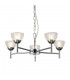 Ceiling 5 Light G9 Ceiling Pendant, Semi Ceiling, Polished Chrome with Clear Prismatic Glass - 8