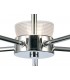 Ceiling 5 Light G9 Ceiling Pendant, Semi Ceiling, Polished Chrome with Clear Prismatic Glass - 11