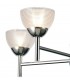 Ceiling 5 Light G9 Ceiling Pendant, Semi Ceiling, Polished Chrome with Clear Prismatic Glass - 12