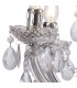 Chandelier with Acrylic Sconce & Acrylic Droplets 6+3 Light E14 Polished Chrome - 9
