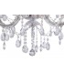 Chandelier with Acrylic Sconce & Acrylic Droplets 6+3 Light E14 Polished Chrome - 10