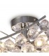 Flush Ceiling Lamp with Acrylic Spheres, 4 Light E14 Polished Chrome - 5