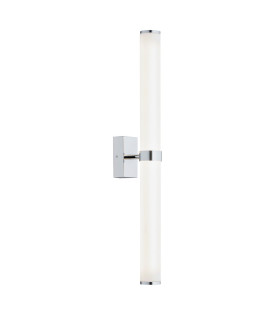 Batumi LED Bathroom Wall Lamp Chrome Opal Diffuser IP44 2540lm 3000K-1