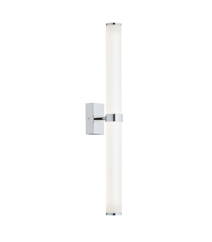 Batumi LED Bathroom Wall Lamp Chrome Opal Diffuser IP44 2540lm 3000K-1