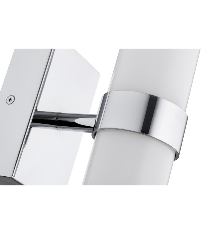 Batumi LED Bathroom Wall Lamp Chrome Opal Diffuser IP44 2540lm 3000K-3
