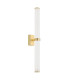 Batumi LED Bathroom Wall Lamp Brass Opal Diffuser IP44 2540lm 3000K-1