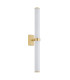 Batumi LED Bathroom Wall Lamp Brass Opal Diffuser IP44 2540lm 3000K-3