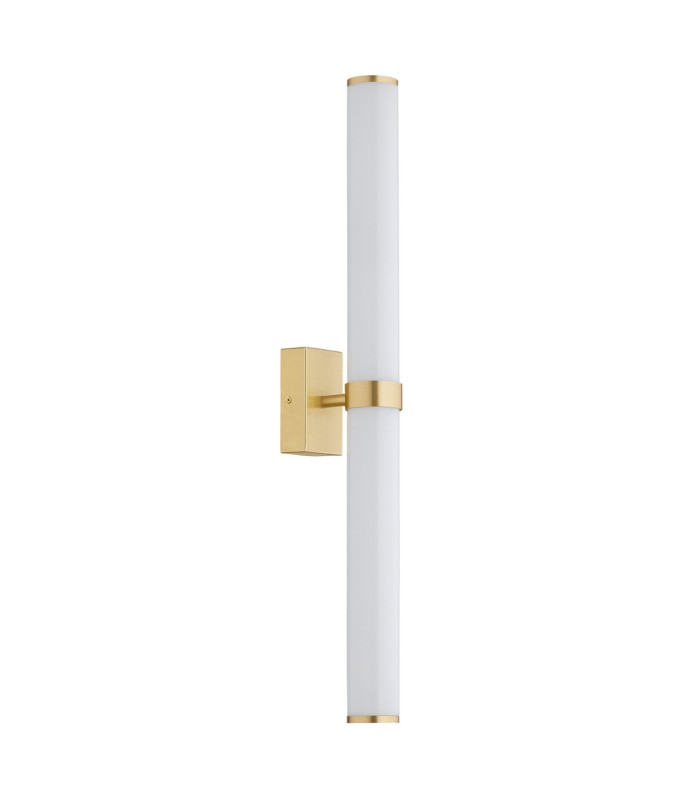 Batumi LED Bathroom Wall Lamp Brass Opal Diffuser IP44 2540lm 3000K-3