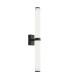 Batumi LED Bathroom Wall Lamp Black Opal Diffuser IP44 2540lm 3000K-1