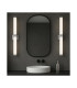 Batumi LED Bathroom Wall Lamp Brushed Nickel Opal Diffuser IP44 2540lm 3000K-2