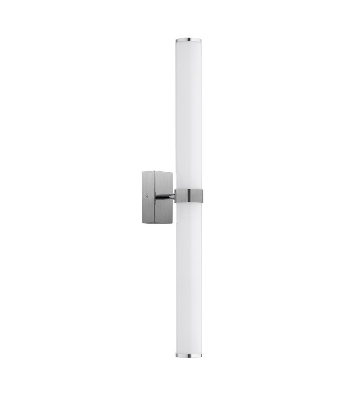 Batumi LED Bathroom Wall Lamp Brushed Nickel Opal Diffuser IP44 2540lm 3000K-3