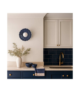 Boll Handmade Shell 28cm Wall Lamp Deep Cobalt Blue White Dots G9 IP44-2