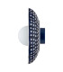 Boll Handmade Shell 28cm Wall Lamp Deep Cobalt Blue White Dots G9 IP44-6