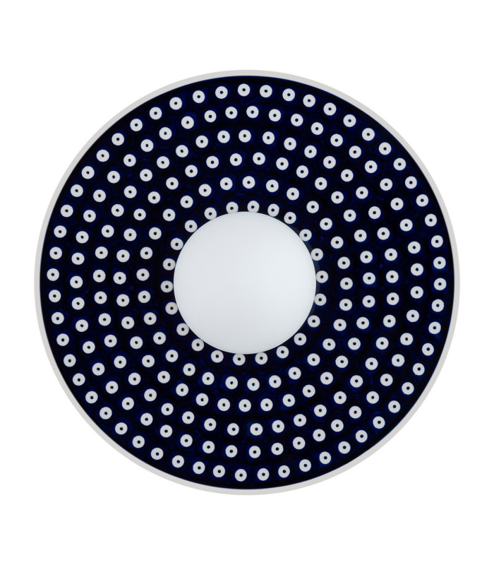 Boll Handmade 30cm Wall Lamp Deep Cobalt Blue White Dots G9 IP44-4