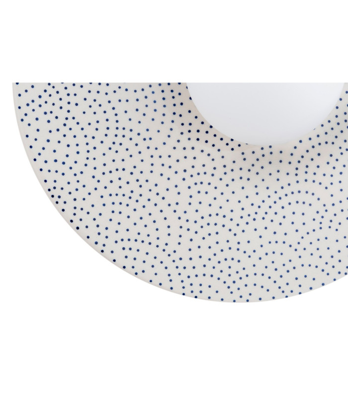 Boll Handmade 30cm Wall Lamp Cream Deep Cobalt Blue Dots G9 IP44-5