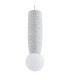 Boll Handmade Slim Pendant Ceiling Light Cream Deep Cobalt Blue Dots G9 IP44-3