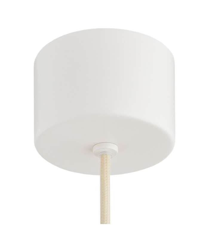 Boll Handmade Slim Pendant Ceiling Light Cream Deep Cobalt Blue Dots G9 IP44-7
