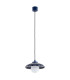 Boll Handmade Dome Pendant Ceiling Light Deep Cobalt Blue White Dots G9 IP44-4