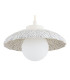 Boll Handmade Dome Pendant Ceiling Light Cream Deep Cobalt Blue Dots G9 IP44-3