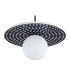 Boll Handmade Pendant Ceiling Light Deep Cobalt Blue White Dots G9 IP44-3