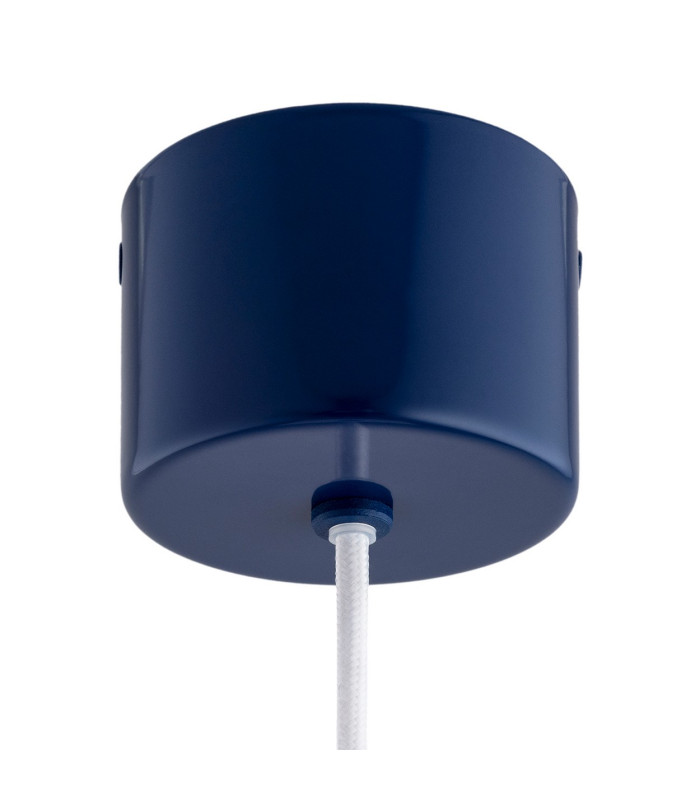 Boll Handmade Pendant Ceiling Light Deep Cobalt Blue White Dots G9 IP44-6