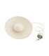 Bolton LED Dome Pendant Ceiling Light Cream White 2170lm 3000K-5