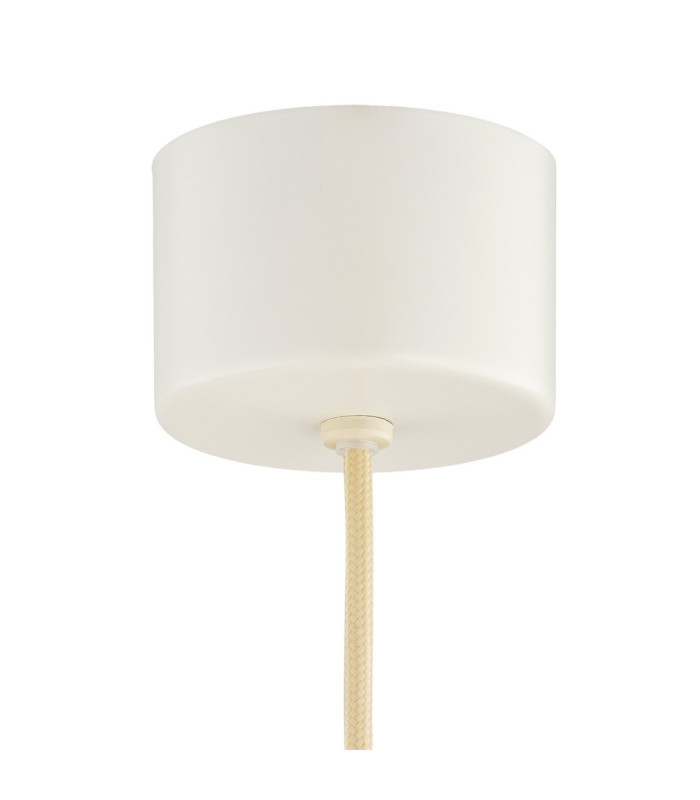 Bolton LED Dome Pendant Ceiling Light Cream White 2170lm 3000K-6