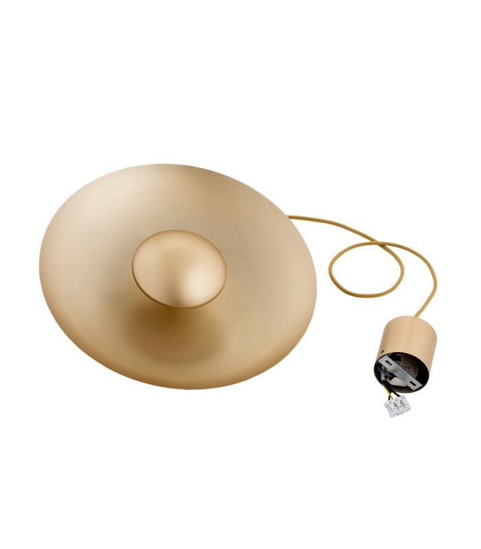 Bolton LED Dome Pendant Ceiling Light Gold 2170lm 3000K-6