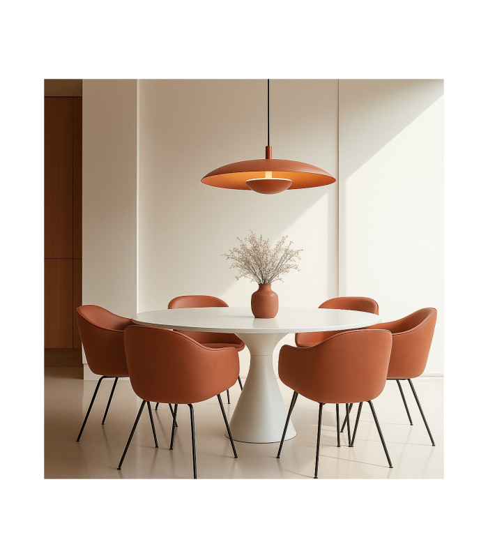Bolton LED Dome Pendant Ceiling Light Terracotta 2170lm 3000K-2