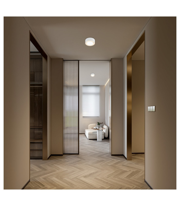 Elora Surface Mounted Downlight Cream White GX53-2