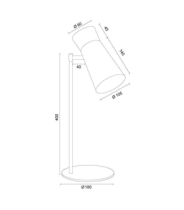 Lord Desk Task Lamp Gold E14 Switched-10