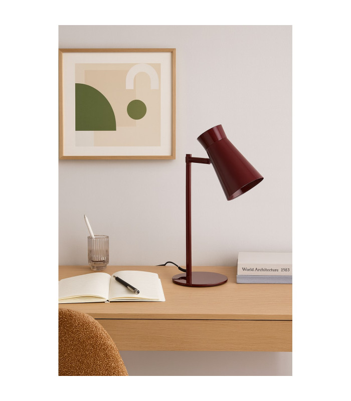 Lord Desk Task Lamp Burgundy E14 Switched-2
