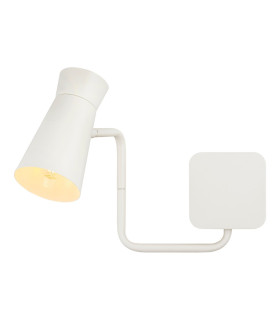 Lord Adjustable Reading Wall Light Cream White E14-1