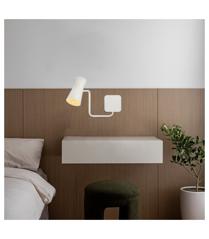 Lord Adjustable Reading Wall Light Cream White E14-2