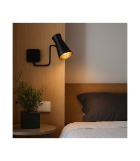 Lord Adjustable Reading Wall Light Black E14-2