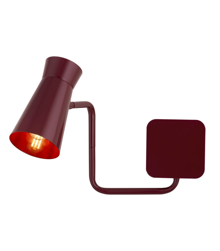 Lord Adjustable Reading Wall Light Burgundy E14-1