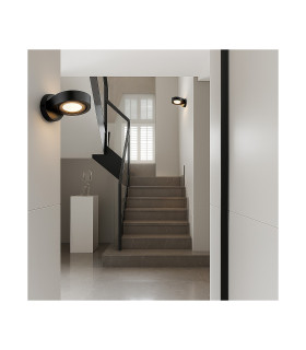Lotus Adjustable Up & Down Wall Lamp Black GX53-2