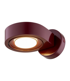 Lotus Adjustable Up & Down Wall Lamp Burgundy GX53-1