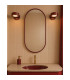 Lotus Adjustable Up & Down Wall Lamp Burgundy GX53-2