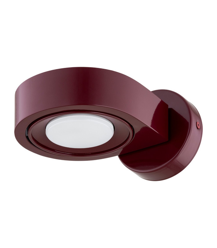 Lotus Adjustable Up & Down Wall Lamp Burgundy GX53-3