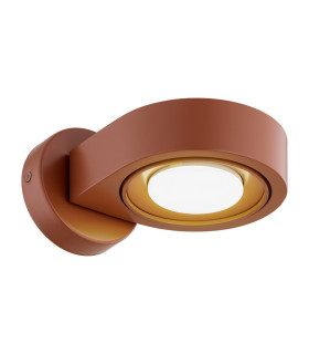 Lotus Adjustable Up & Down Wall Lamp Terracotta GX53-1