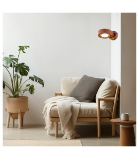 Lotus Adjustable Up & Down Wall Lamp Terracotta GX53-2