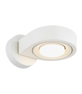 Lotus Adjustable Up & Down Wall Lamp Cream White GX53-1